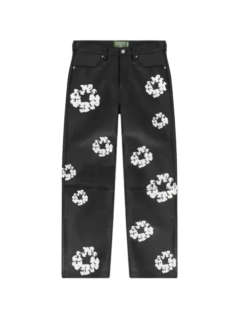 Denim Tears pantalones con motivo floral