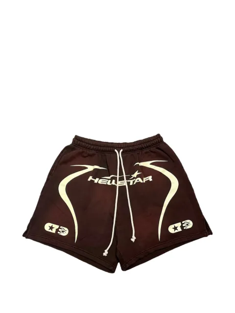HELLSTAR shorts gráficos con cordones en la pretina