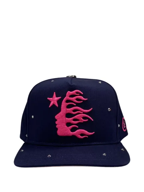 HELLSTAR logo-embroidered rhinestone baseball cap