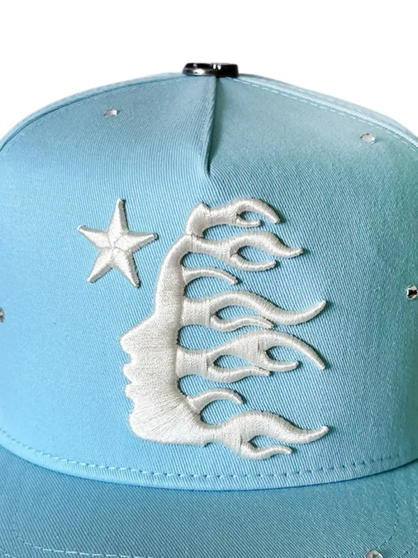 HELLSTAR OG Logo Snapback Hat | Blue | FARFETCH