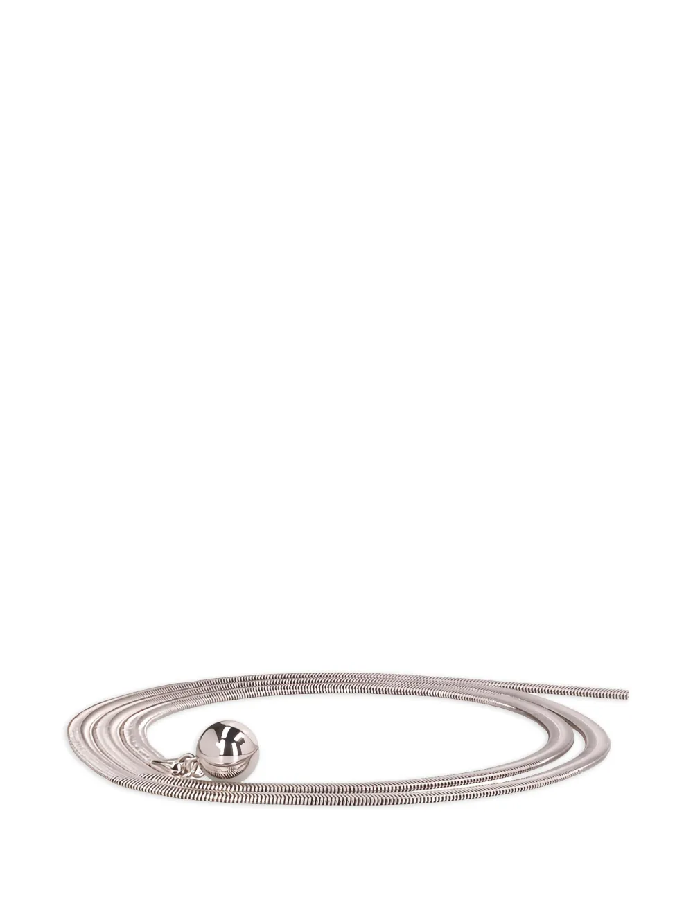 Sportmax Vortice ball-detail necklace - Argento