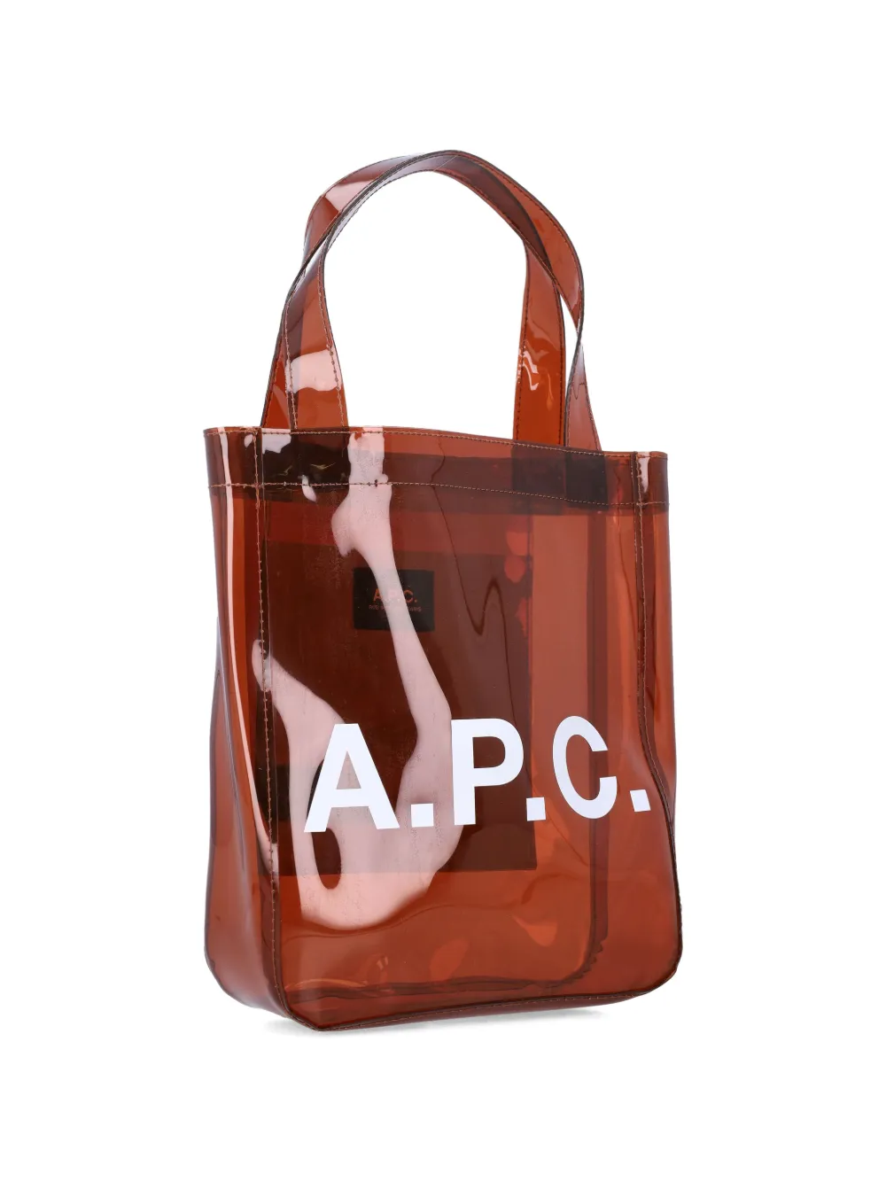  A.p.c. Lou Logo Tote Bag - Brown 