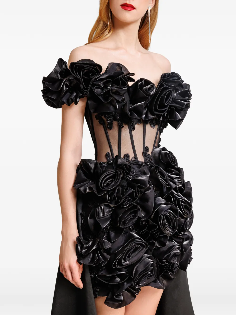 Gemy Maalouf Off-shoulder jurk Zwart