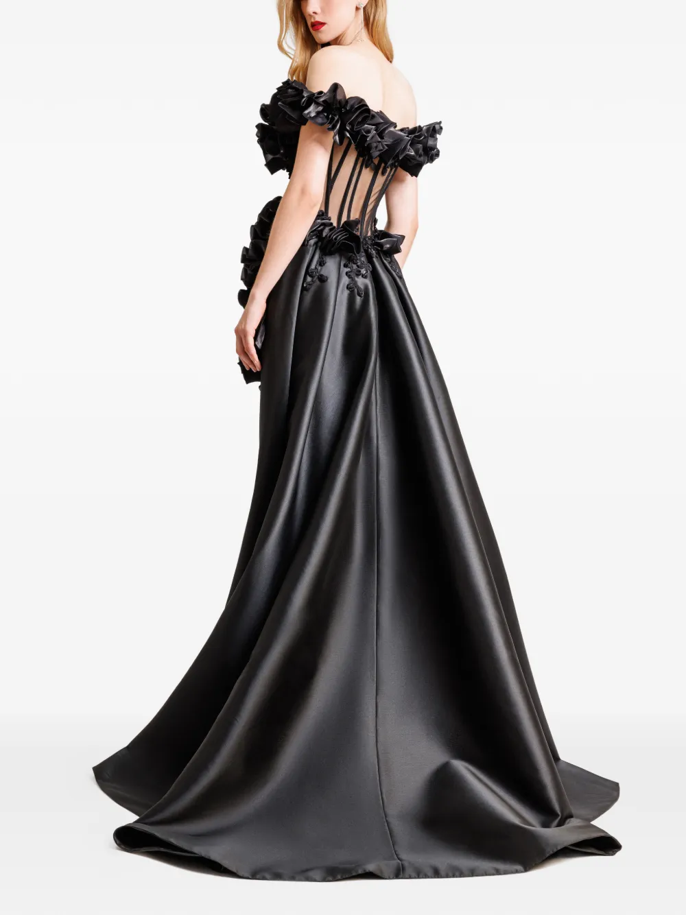 Gemy Maalouf Off-shoulder jurk Zwart