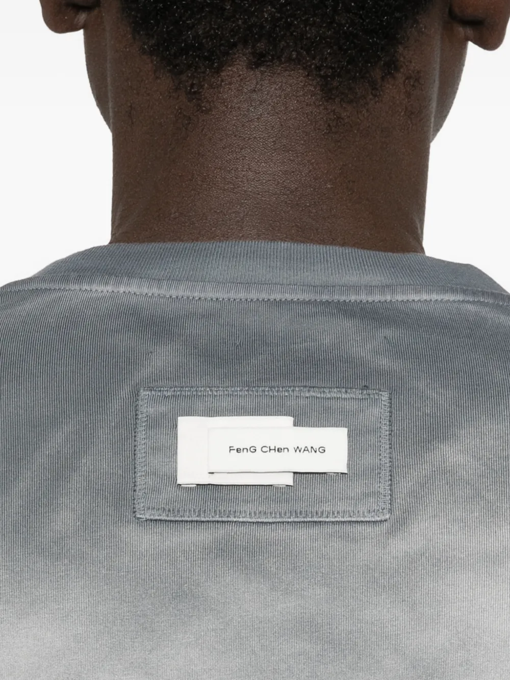 Feng Chen Wang T-shirt met lange mouwen Grijs