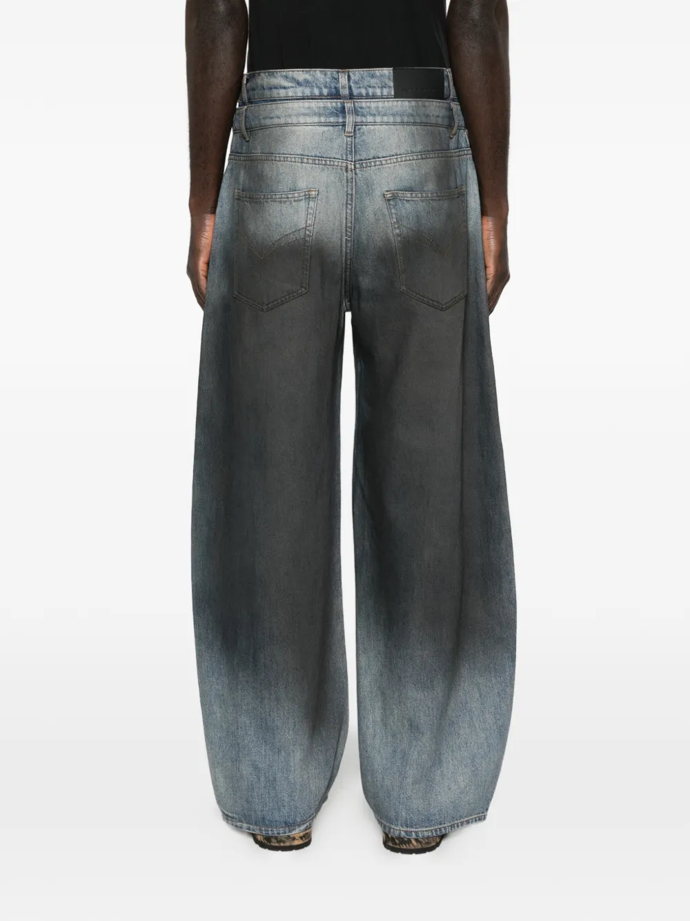 Feng Chen Wang Jeans met kleurverloop Blauw