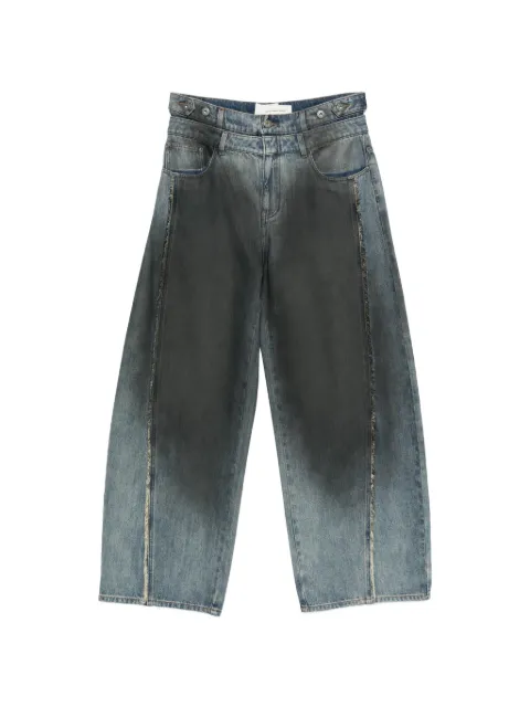 Feng Chen Wang gradient-effect denim jeans