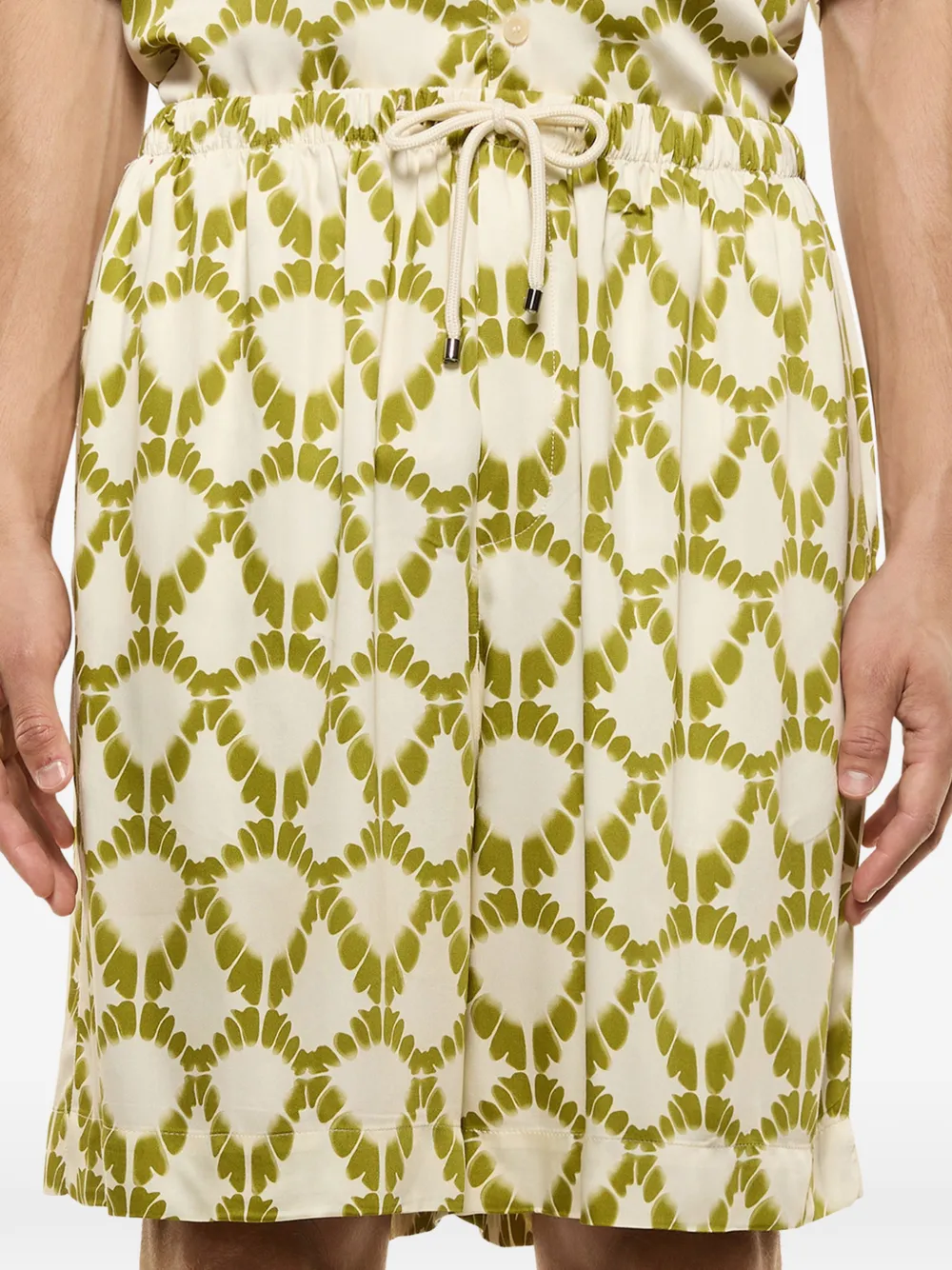 Drawstring Patterned Shorts