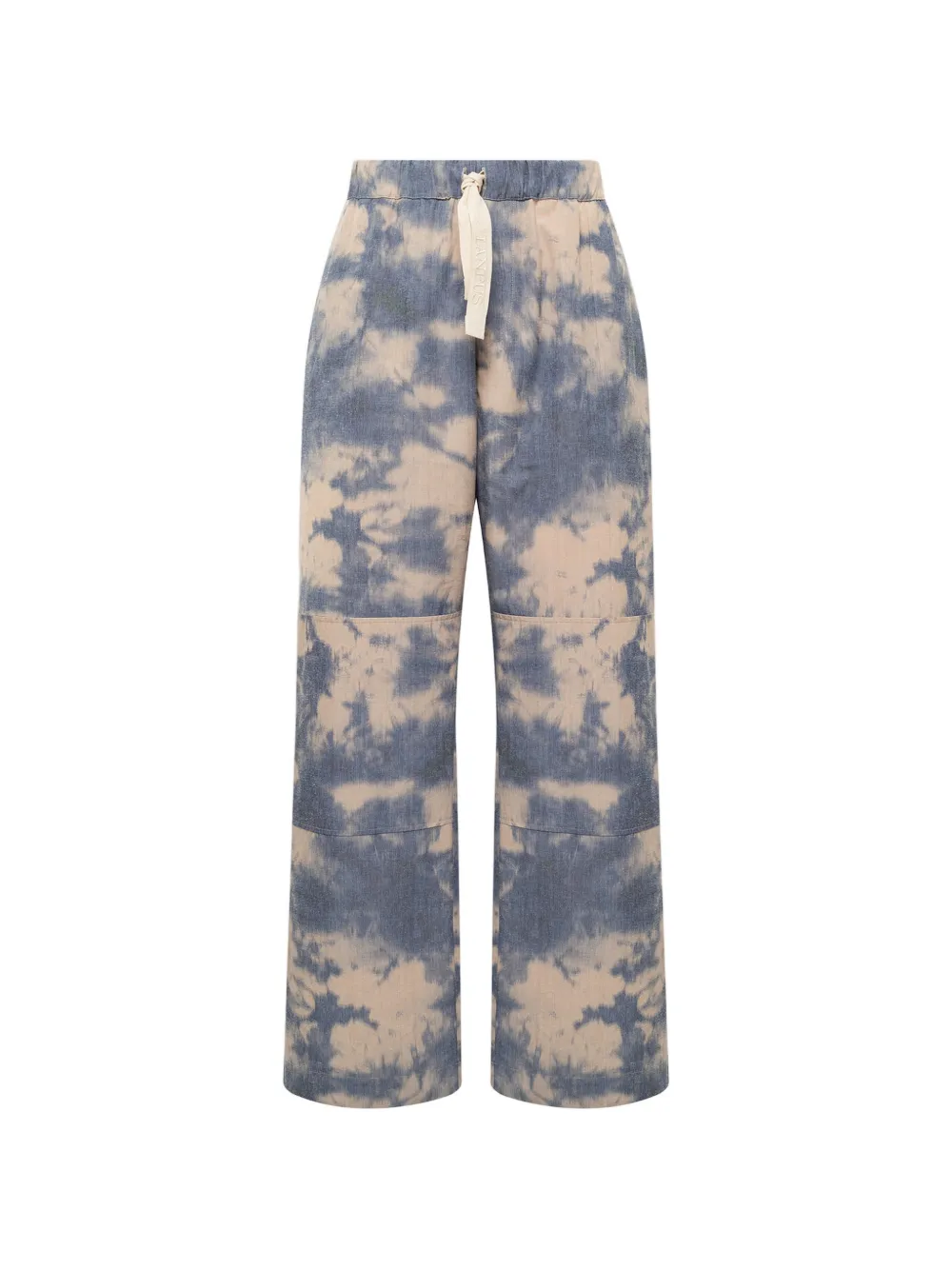 Laneus tie-dye elasticated-waistband trousers - Blu