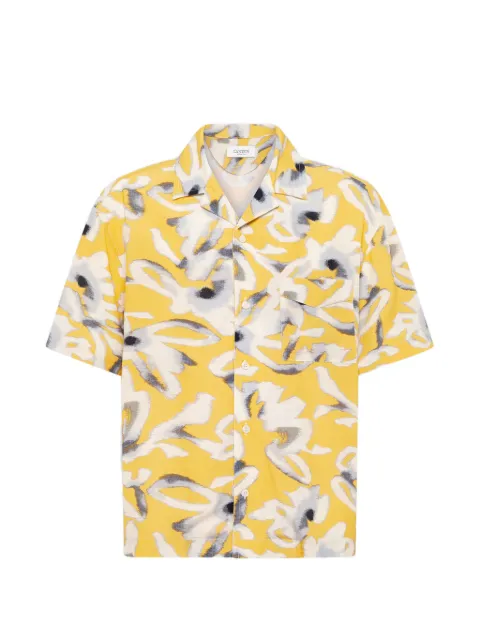 Laneus floral-pattern shirt