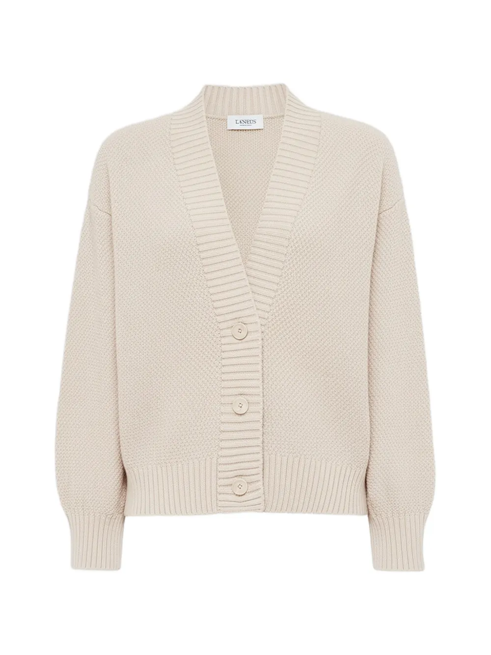 Laneus V-neck buttoned cardigan - Toni neutri