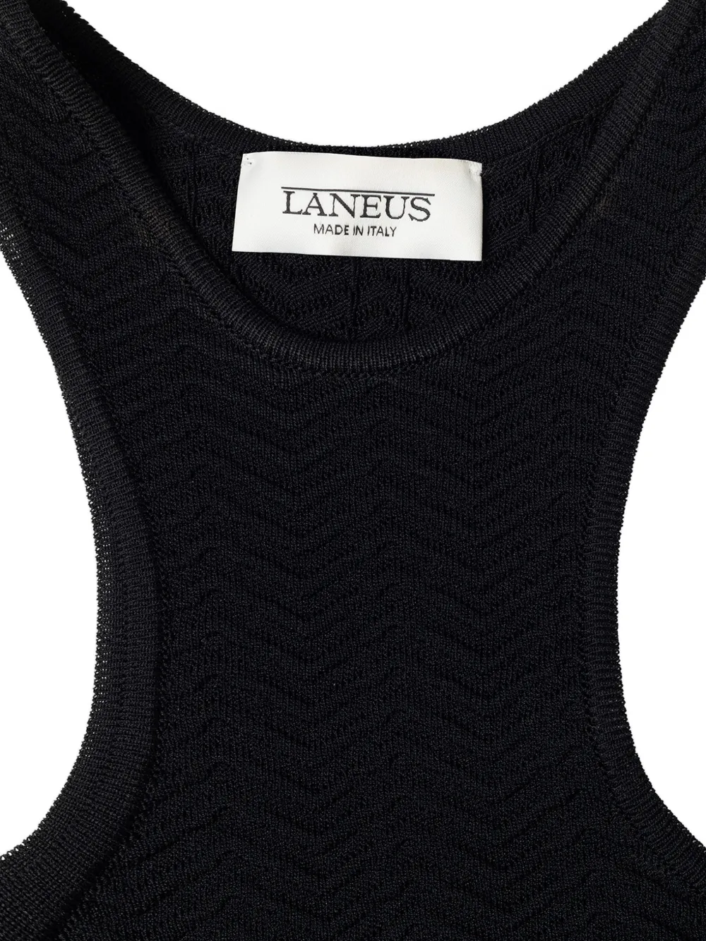 Laneus Mouwloze body Zwart