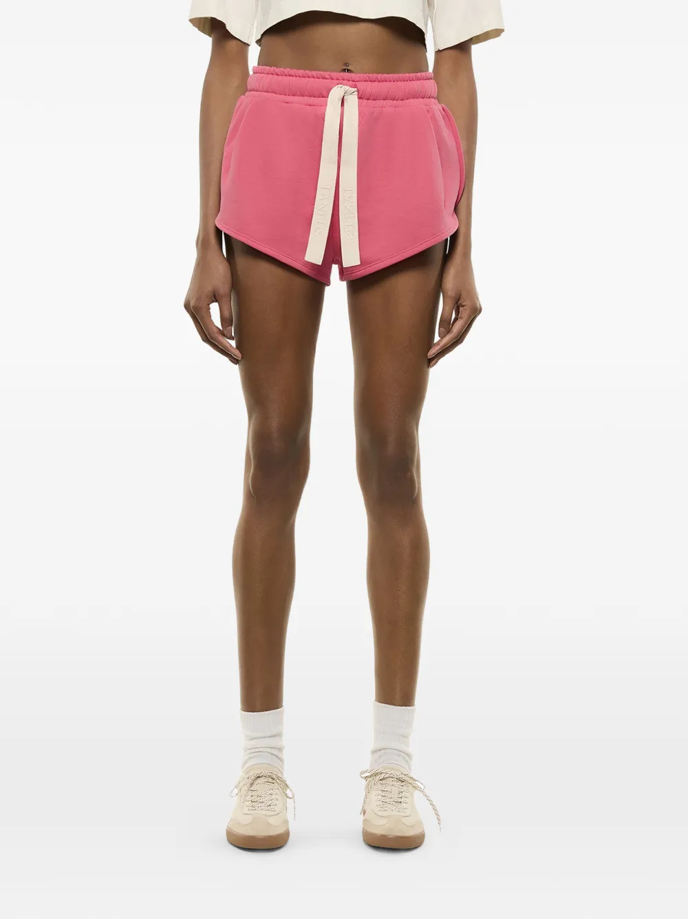  Laneus Drawstring-fastening Track Shorts - Pink 