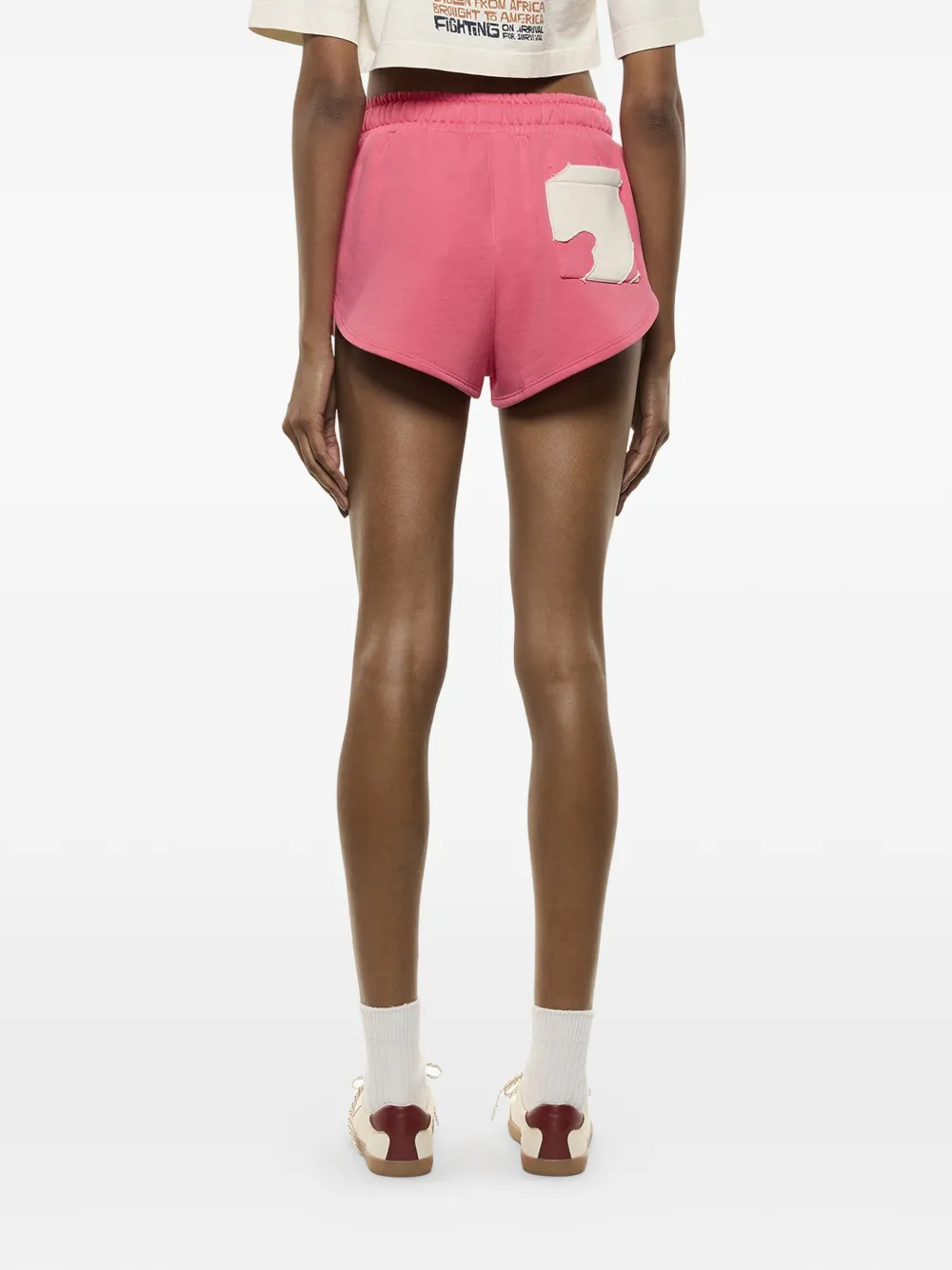  Laneus Drawstring-fastening Track Shorts - Pink 