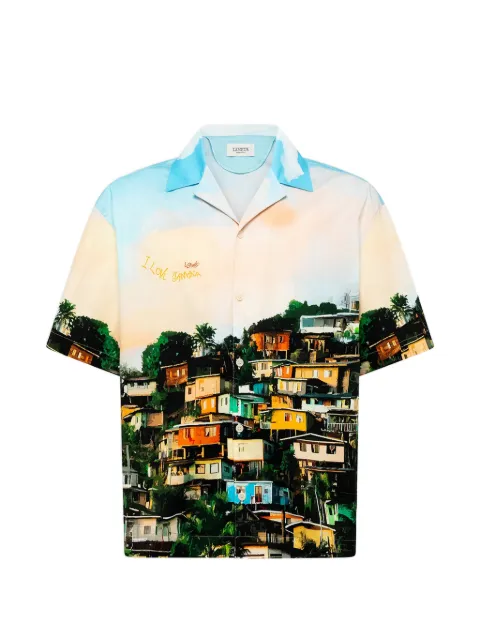 Laneus graphic-print short-sleeve shirt