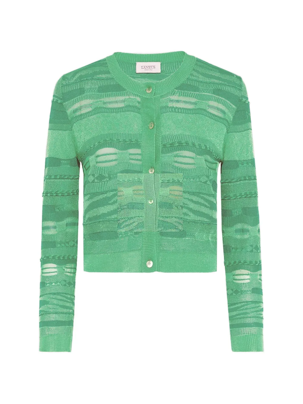 Laneus Cardigan con bottoni - Verde