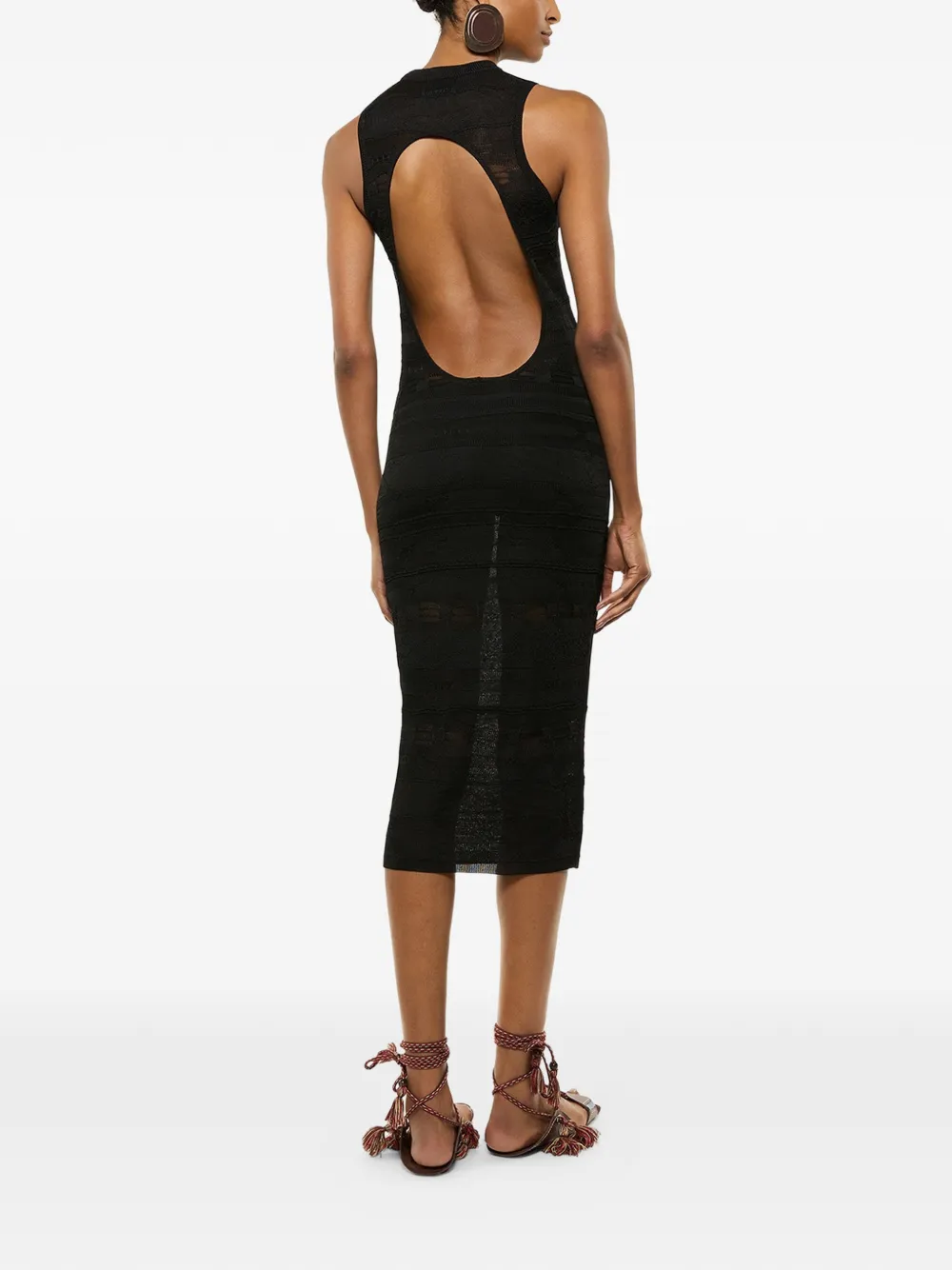 Open-Back Knit Dress