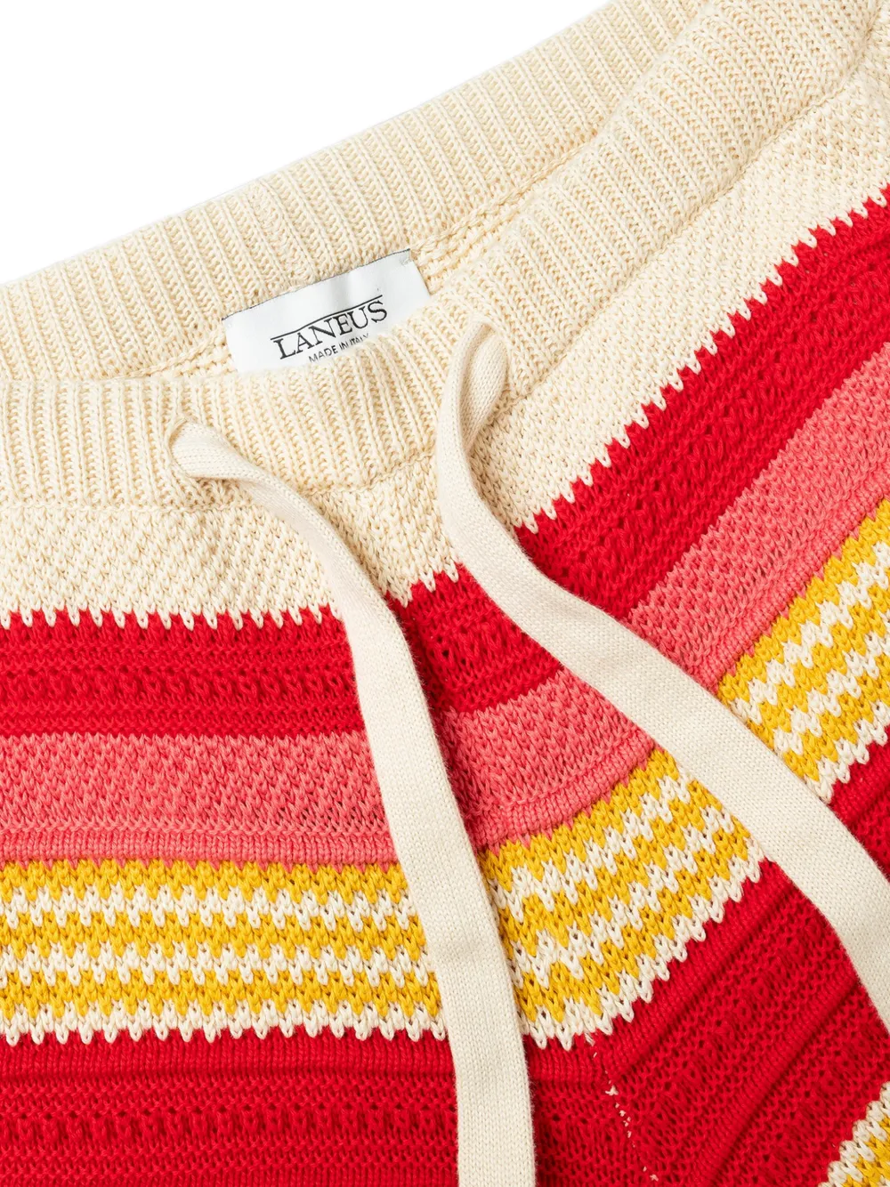 Laneus Gestreepte broek Rood