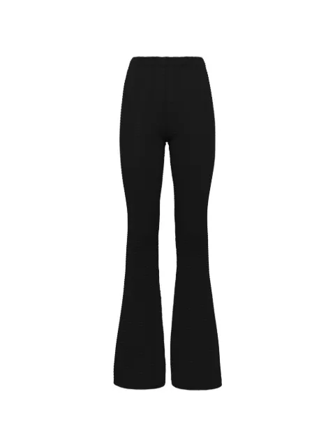 Laneus knitted flared trousers