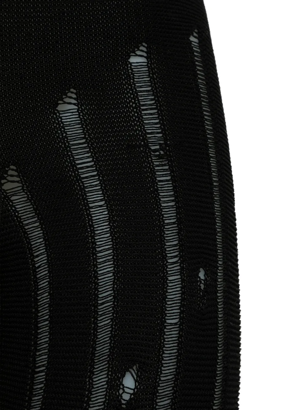 Laneus Gebreide flared broek Zwart