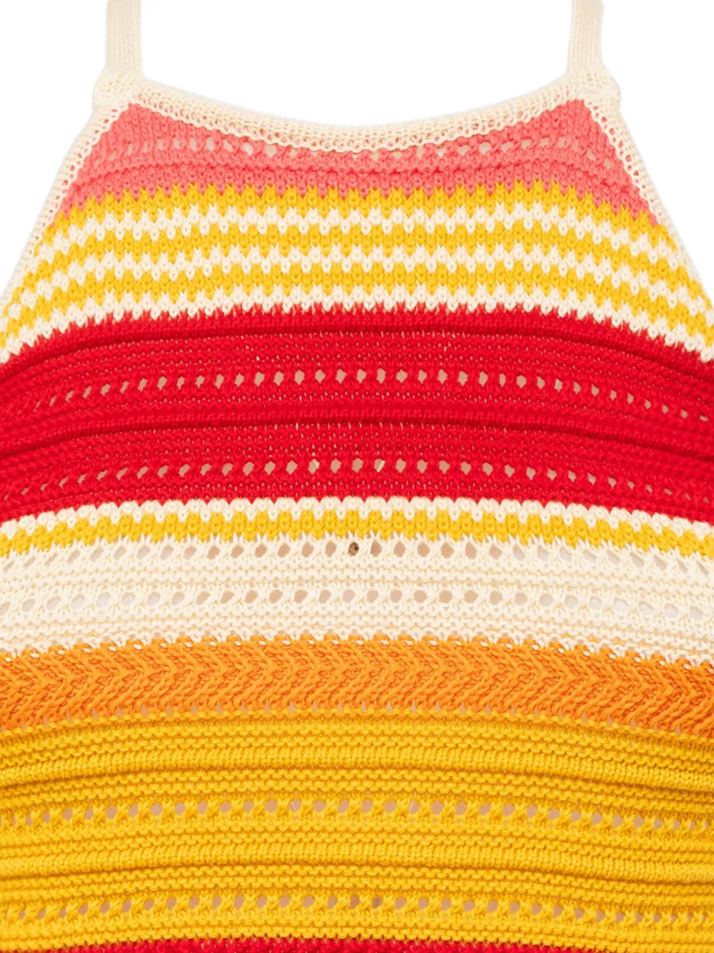 Laneus Gestreepte tanktop Rood