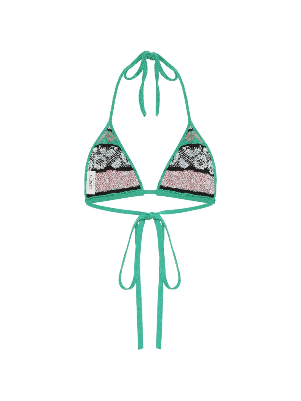 Laneus Knit Bikini Top - Green 