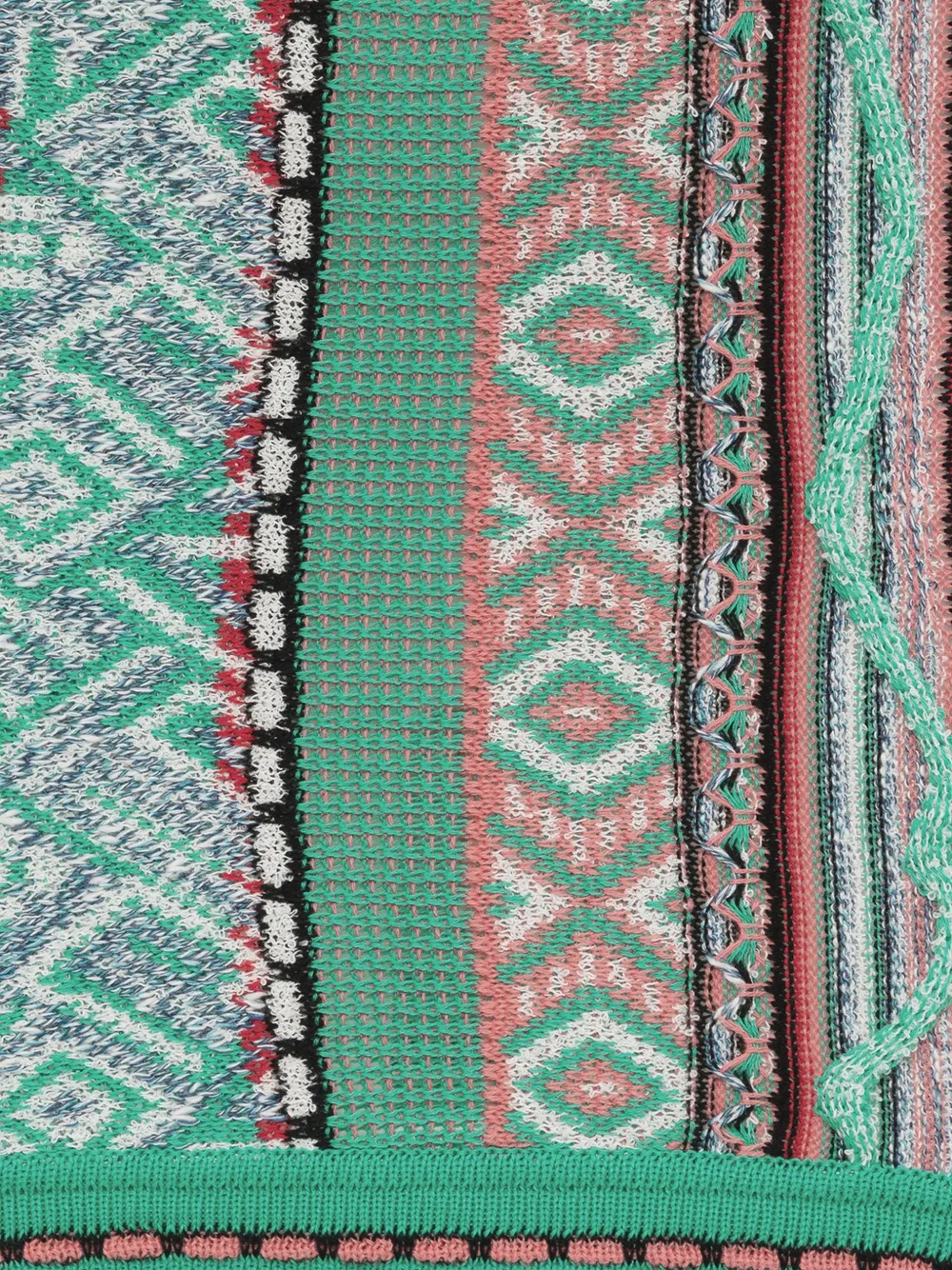 Laneus Gebreide mini-rok met patroon Groen