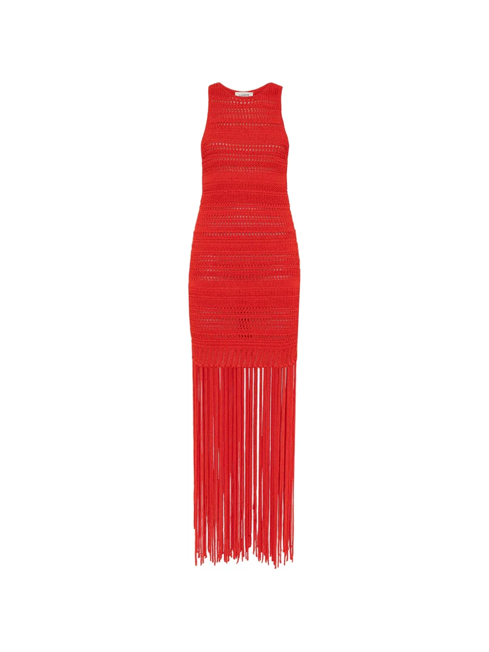 Laneus knitted maxi dress - Rosso