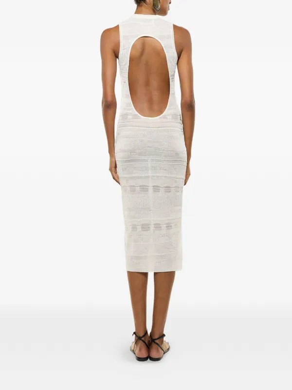 knitted dress open back Laneus open-back | Neutrals link-elia-halter-neck-gown