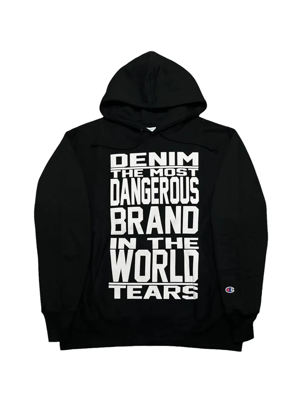 Denim Tears Mission Statement printed hoodie - Nero