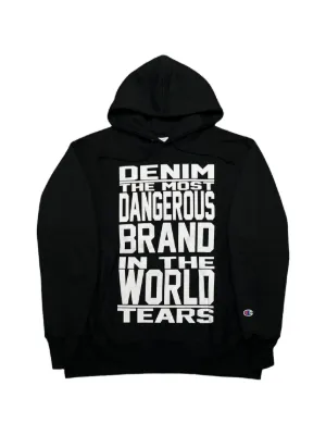 Denim Tears x Corteiz wreath-print Cotton Hoodie | Black | FARFETCH