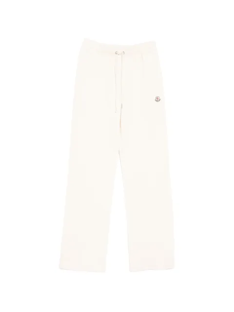 Moncler 로고 패치 스트레이트 팬츠 