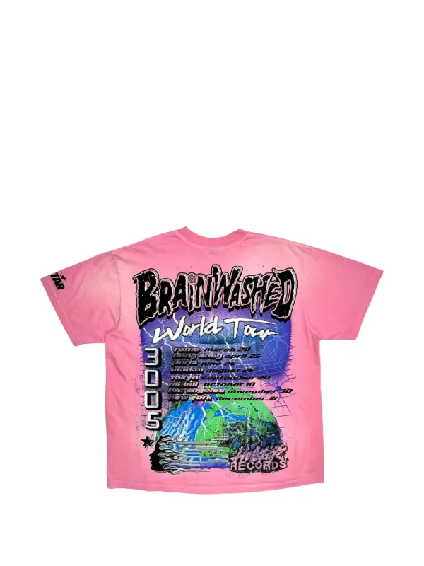 HELLSTAR short-sleeved Graphic T-shirt | Pink | FARFETCH CA