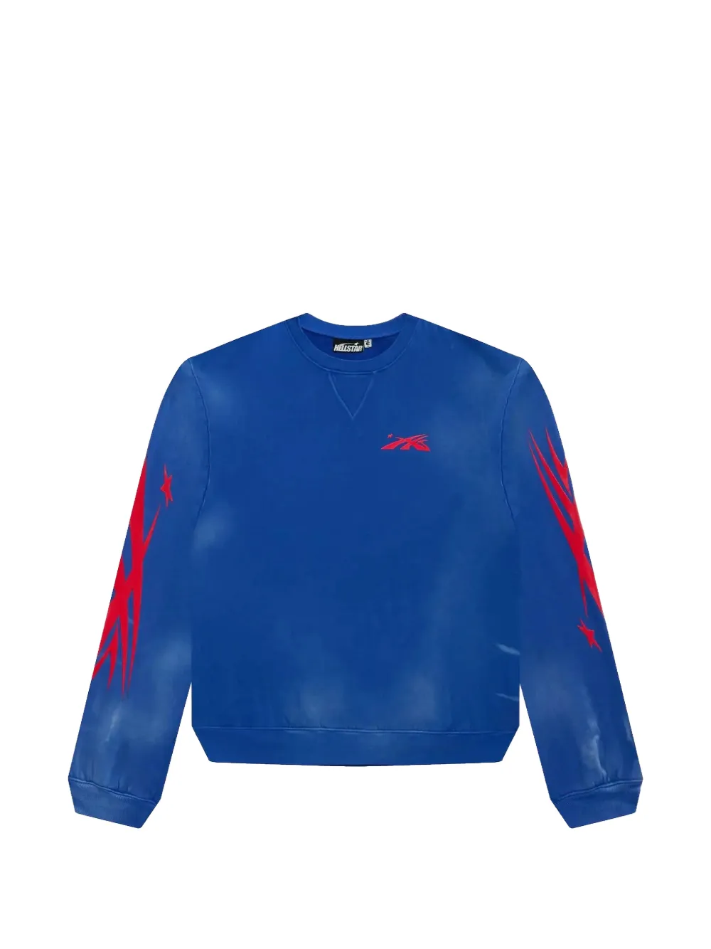 Hellstar Logo Crewneck Sweatshirt In Blue