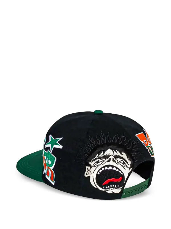 HELLSTAR Embroidered Cap Hat | Black | FARFETCH