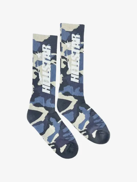 HELLSTAR logo-detail camouflage socks