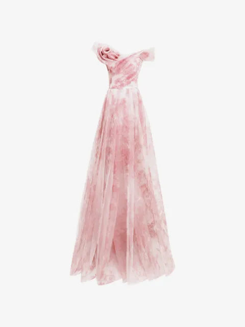 Gemy Maalouf off-the-shoulders floral maxi dress