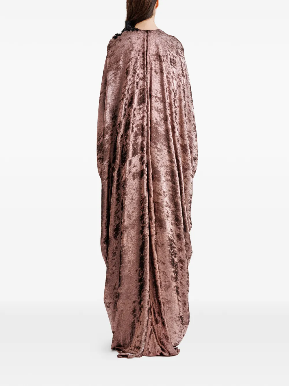 Gemy Maalouf Shimmer ruimvallende maxi-jurk Roze