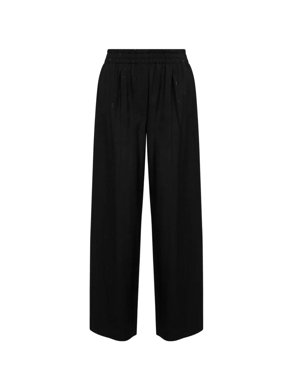 Brunello Cucinelli sequin striped trousers - Nero
