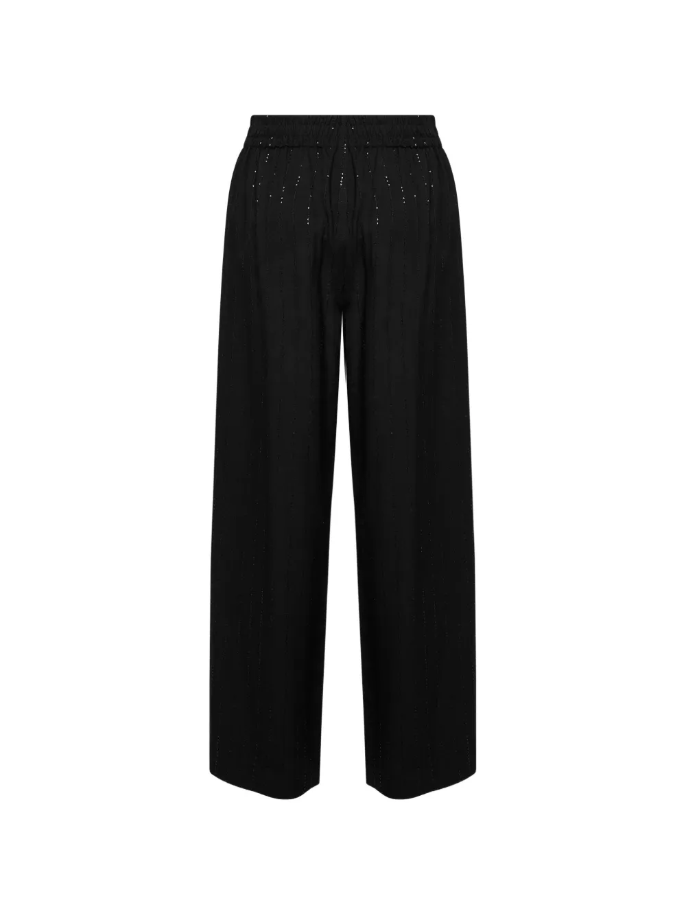 Brunello Cucinelli Gestreepte broek met pailletten Zwart