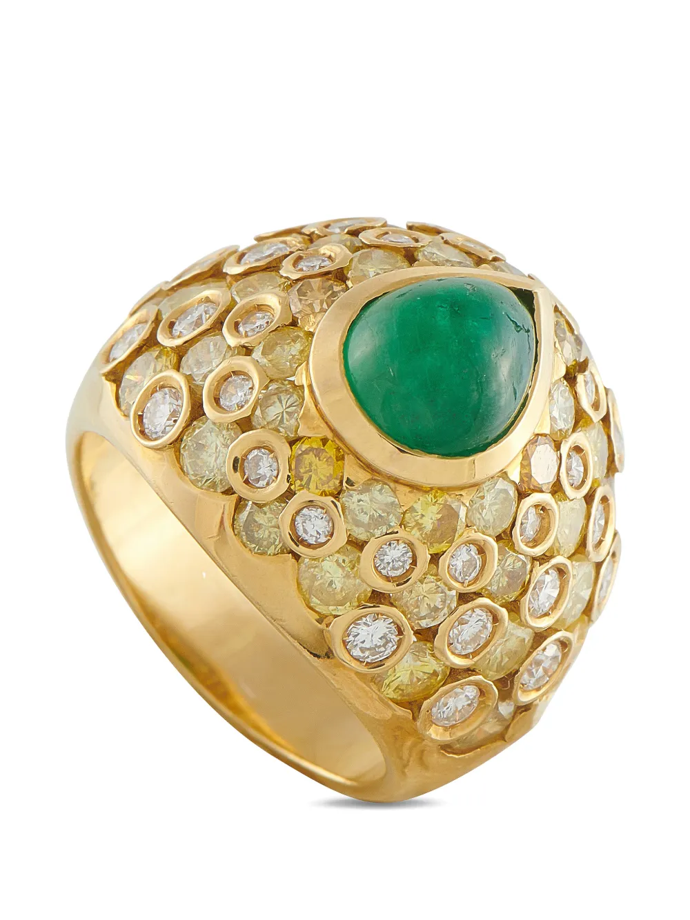 CHANTECLER diamond and emerald ring - Oro