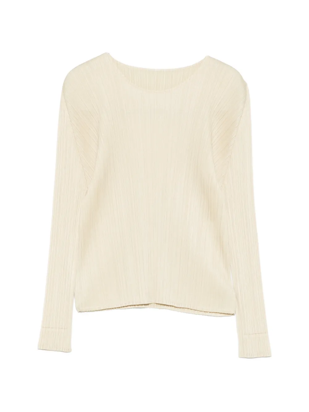 Pleats Please Issey Miyake Monthly Colors December long-sleeve pleated T-shirt - Toni neutri