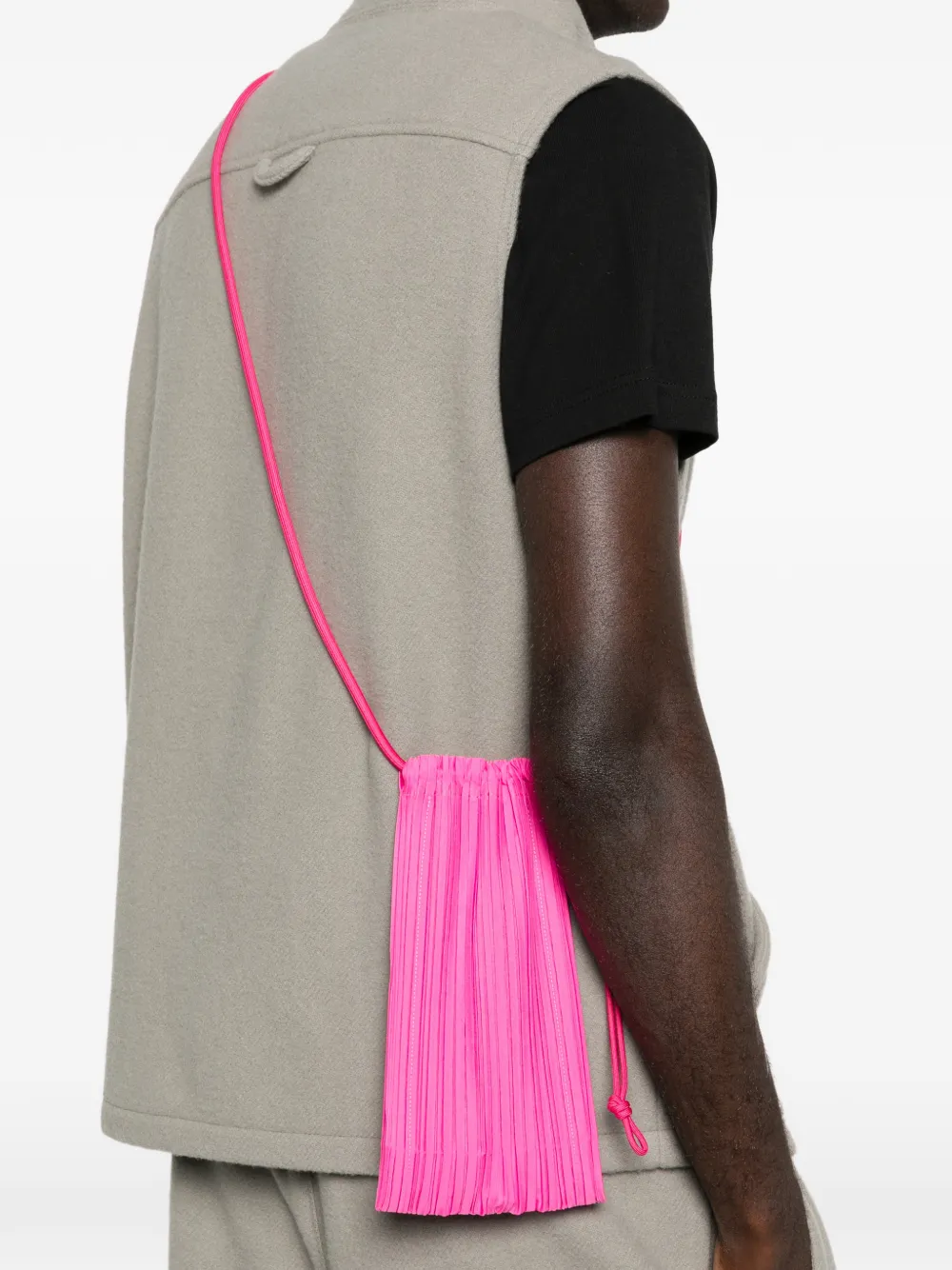 Pleats Please Issey Miyake Dewdrop crossbodytas met plooien Roze