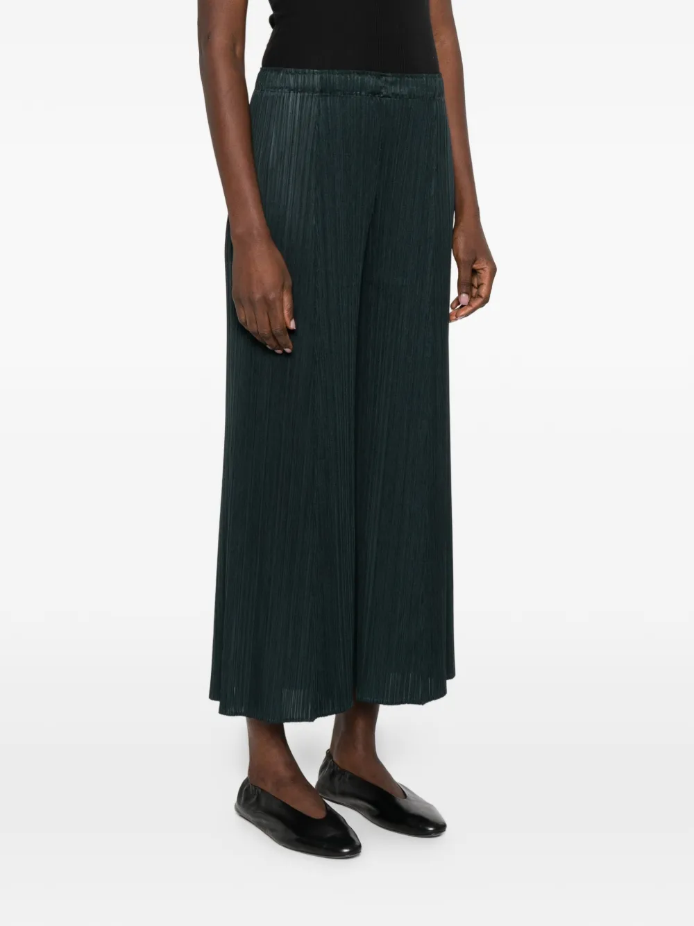 Pleats Please Issey Miyake Monthly Colors November geplooide broek Groen