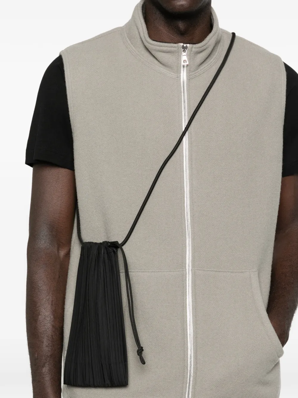  Pleats Please Issey Miyake Borsa A Tracolla Dewdrop - Nero 