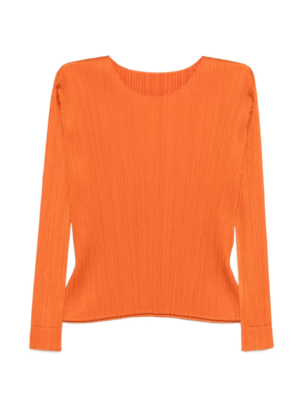 Pleats Please Issey Miyake Monthly Colors December pleated T-shirt - Orange