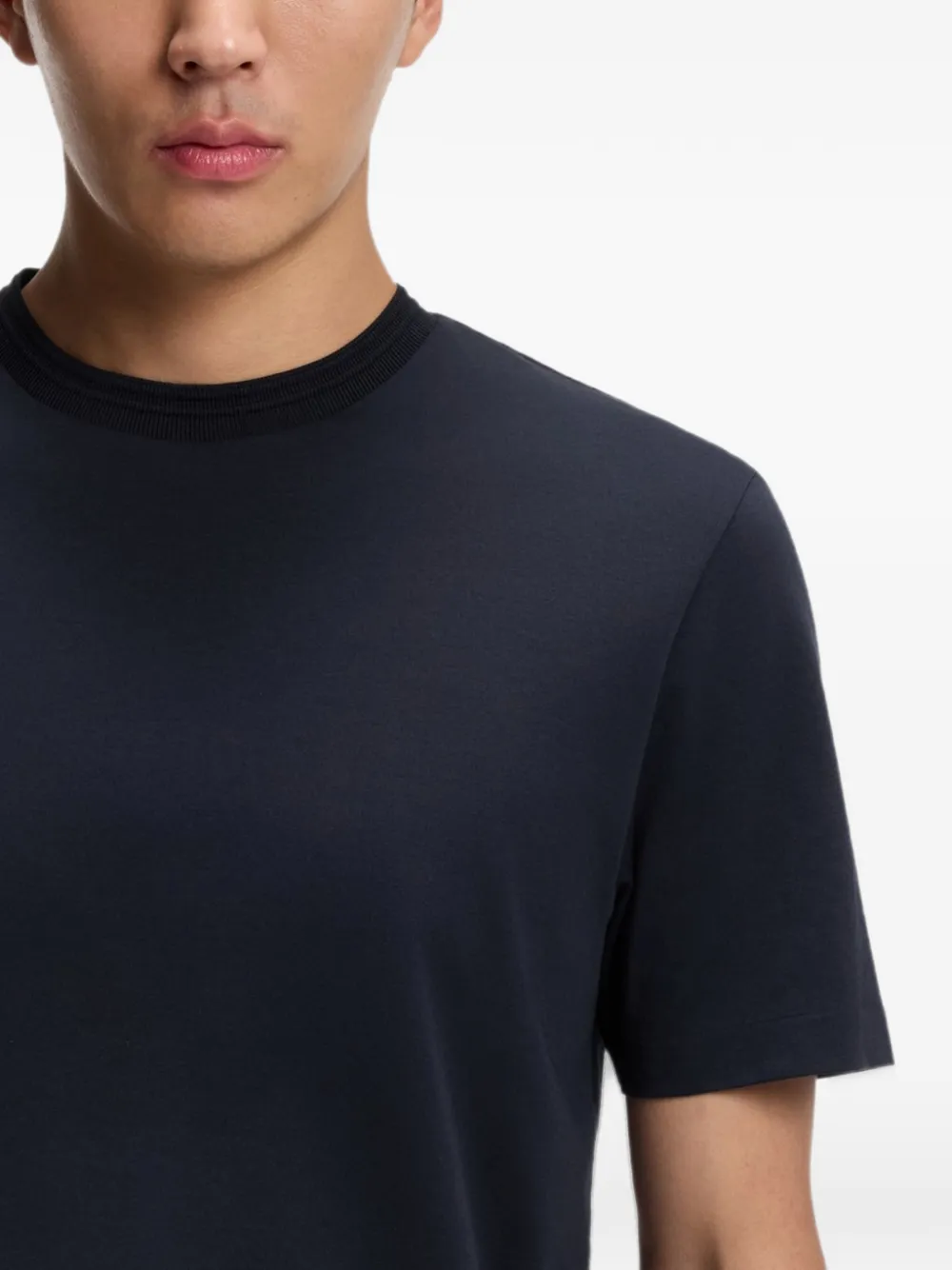 BOSS T-shirt met ronde hals Blauw