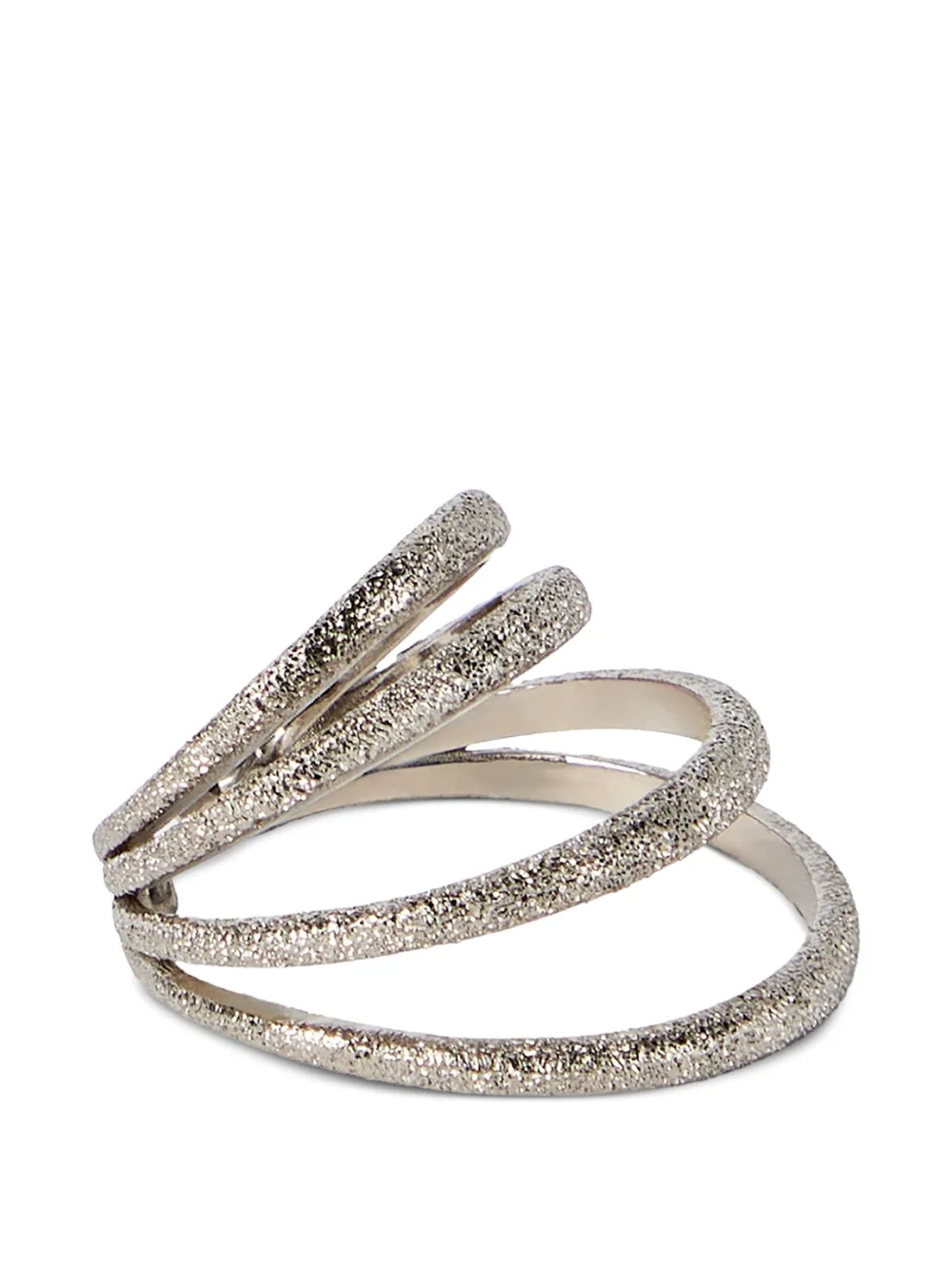 Brunello Cucinelli textured ear cuff - Argento