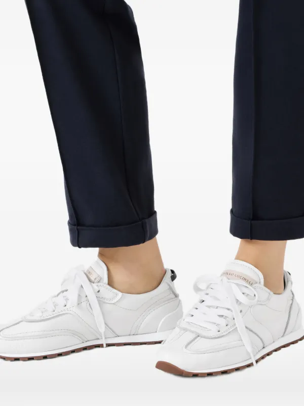 Brunello Cucinelli lace-up Leather Sneakers | White | FARFETCH