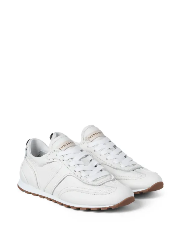 Brunello Cucinelli lace-up Leather Sneakers | White | FARFETCH